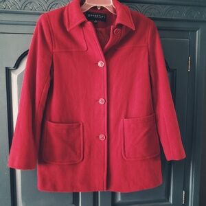 KENNETH COLE REACTION Red wool coat